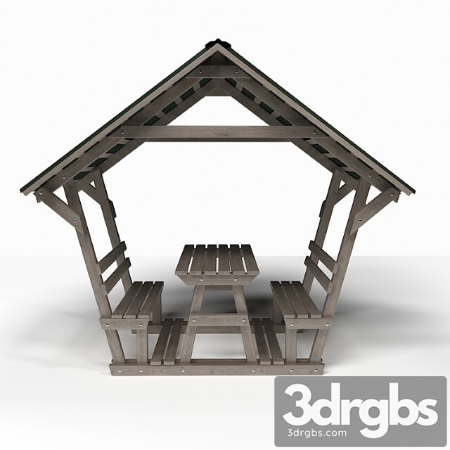 Wooden Arbor 3dsmax Download - thumbnail 1