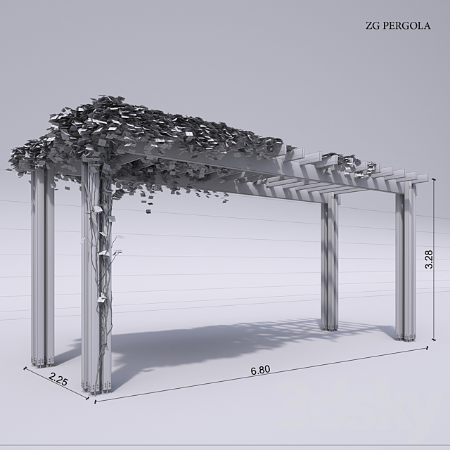 ZG pergola 3DSMax File - thumbnail 2