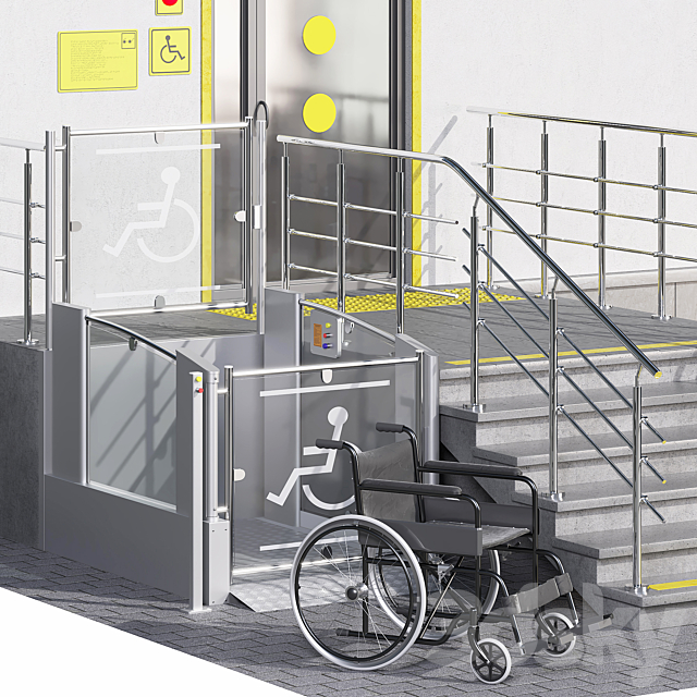 Accessible environment for people with limited mobility 3DS Max Model - thumbnail 2