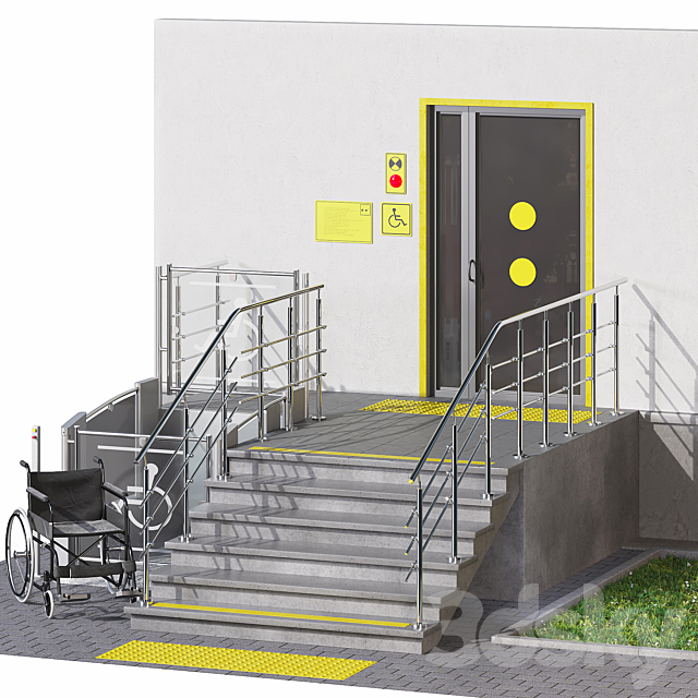 Accessible environment for people with limited mobility 3DS Max Model - thumbnail 4