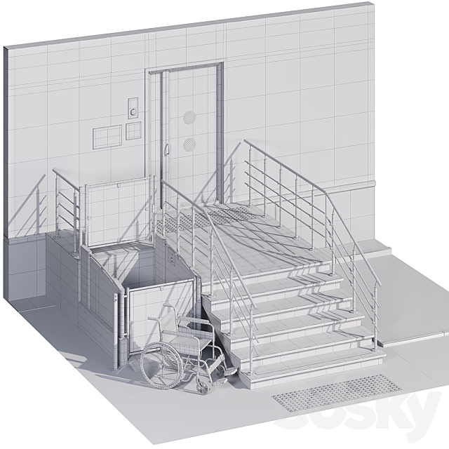 Accessible environment for people with limited mobility 3DS Max Model - thumbnail 6