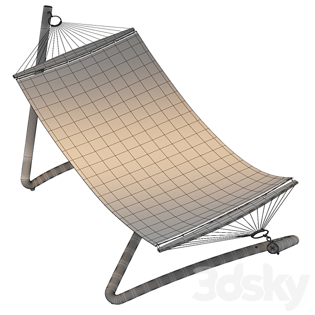 Air lounge Hammock Tucci 3DS Max Model - thumbnail 3