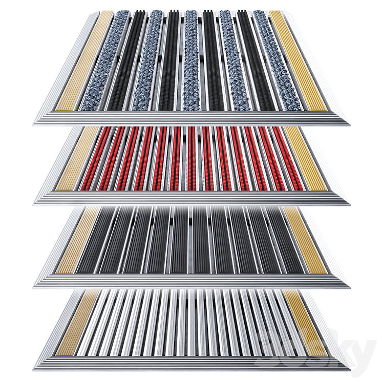 Aluminum mudguards 2 3DS Max - thumbnail 2