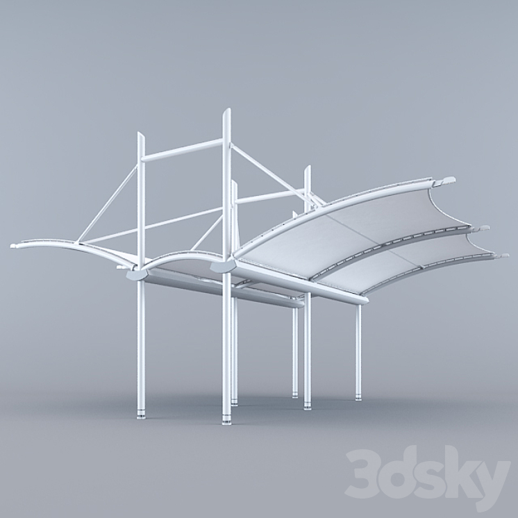 awning canopy 3DS Max - thumbnail 1