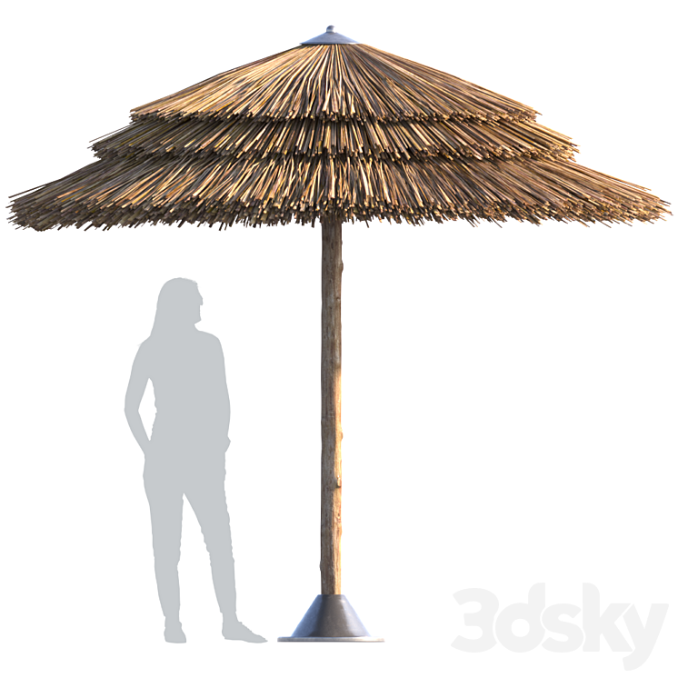 Beach umbrella 3DS Max - thumbnail 1