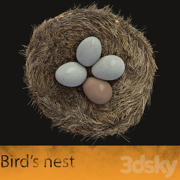 Bird's nest 3DS Max - thumbnail 1