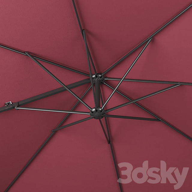 Cantilever parasol 3DS Max Model - thumbnail 4