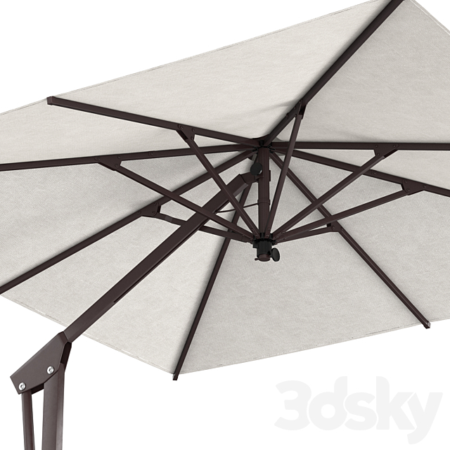 Cantilever Umbrellas King Collection 3DS Max Model - thumbnail 4