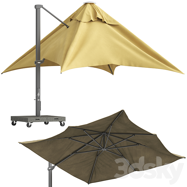 Coco Republic Kingston Umbrella 3DS Max Model - thumbnail 3