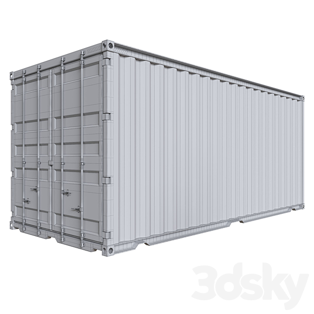 Container 20T 3DS Max Model - thumbnail 5