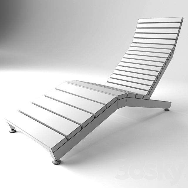 Deckchair MMCITE RIVAGE 3DS Max Model - thumbnail 3