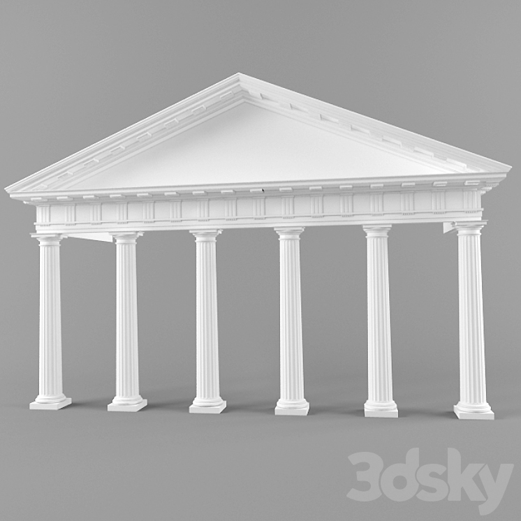 Doric order 3DS Max - thumbnail 1