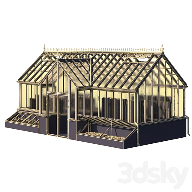 English greenhouse TOTLAND 4 3DS Max Model - thumbnail 6