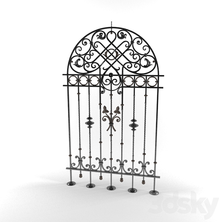 forged fence 3DS Max - thumbnail 1