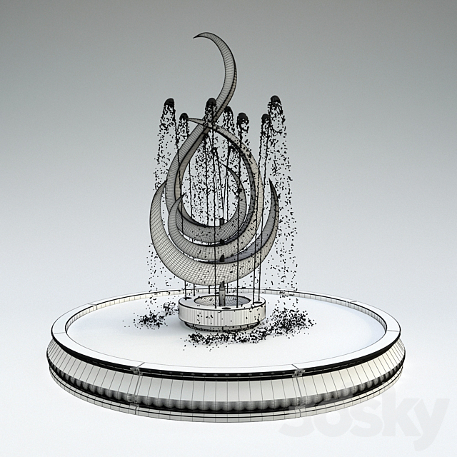 Fountain 11 3DS Max Model - thumbnail 3