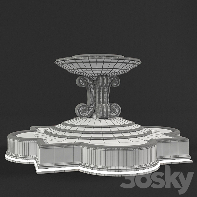 fountain 3DS Max Model - thumbnail 3