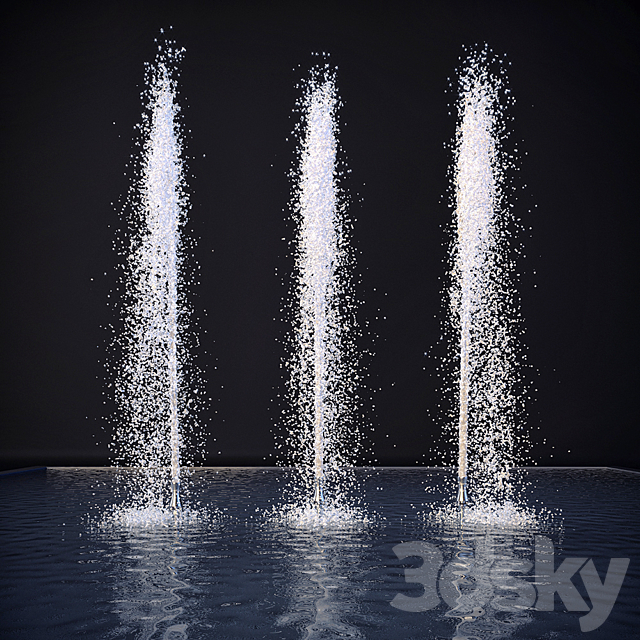 Fountains 3DS Max Model - thumbnail 2