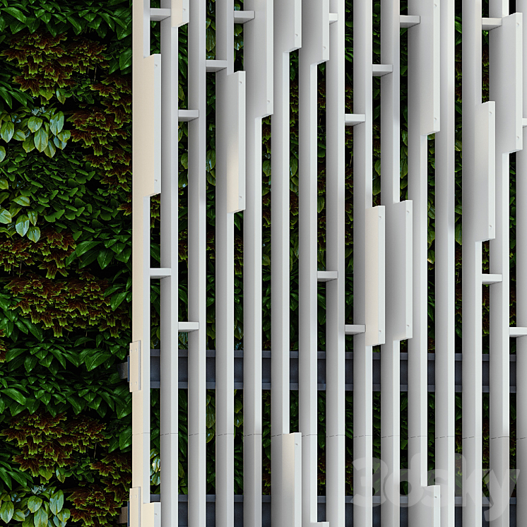 Front panels and fence 3DS Max - thumbnail 1