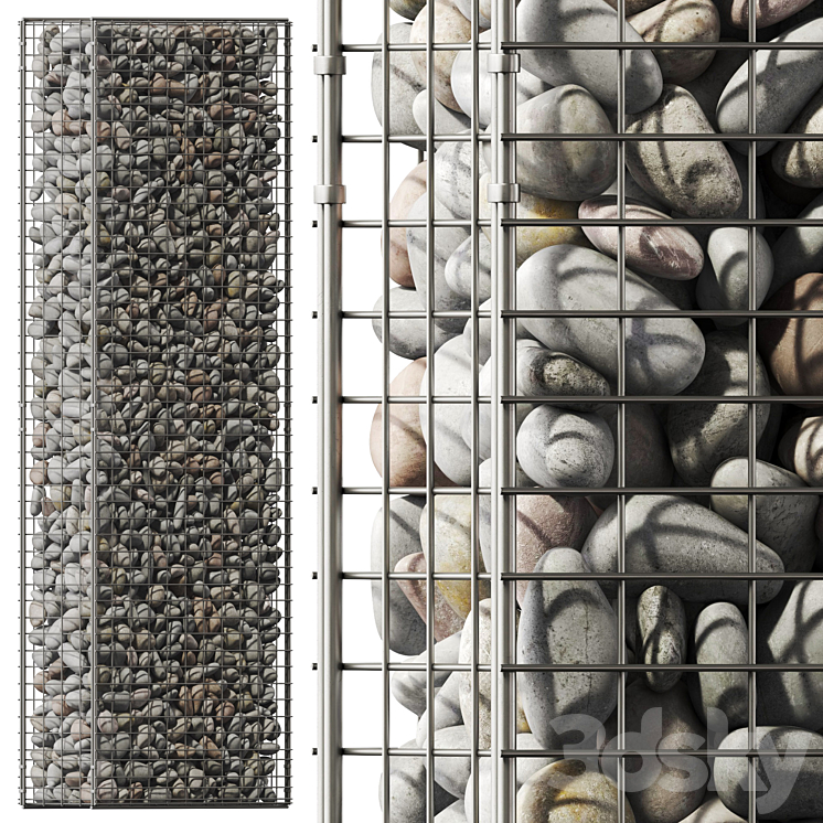 Gabion decor n7 3DS Max - thumbnail 1