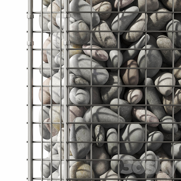 Gabion decor n7 3DS Max - thumbnail 2