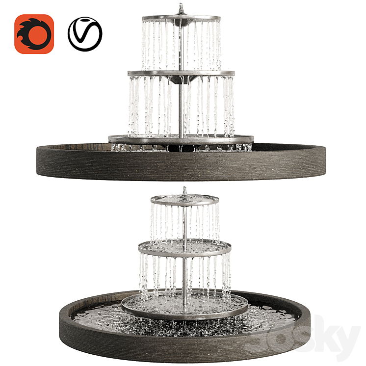 Garden Fountains 03 3DS Max - thumbnail 1