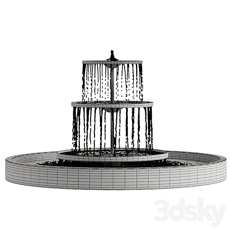 Garden Fountains 03 3DS Max - thumbnail 2