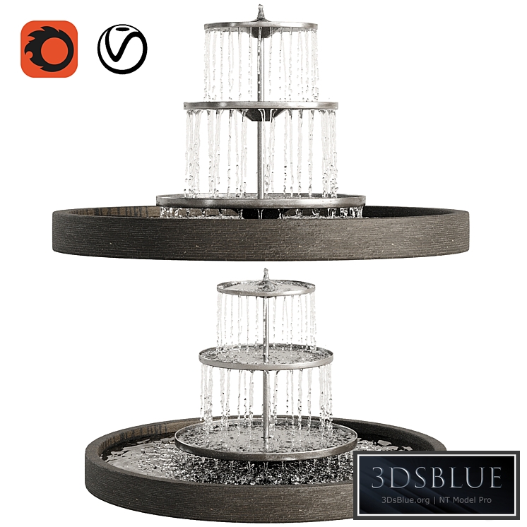 Garden Fountains 03 3DS Max - thumbnail 3