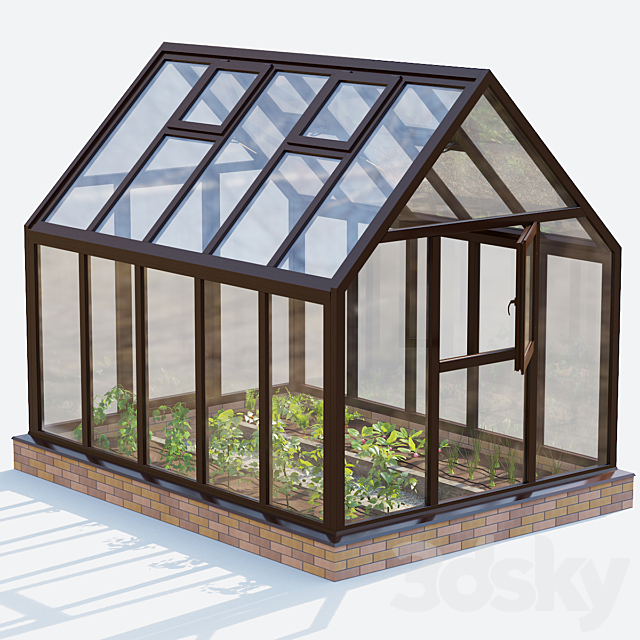 Garden. Greenhouse | Kitchen garden.vol 5 3DS Max Model - thumbnail 4