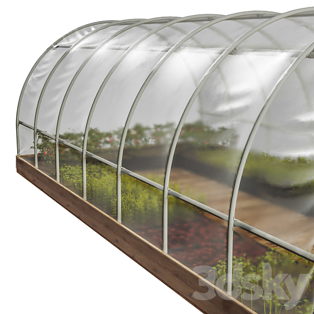 Greenhouses V1 3DS Max Model - thumbnail 3