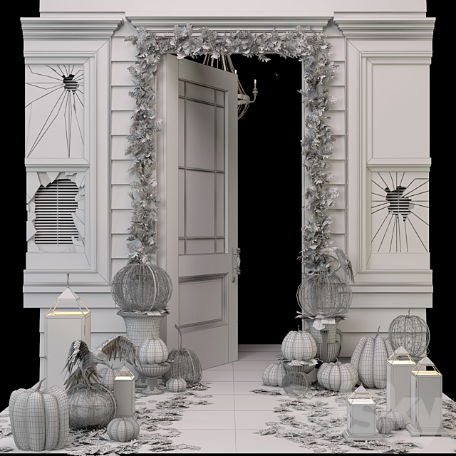 Halloween_set 3DS Max Model - thumbnail 3