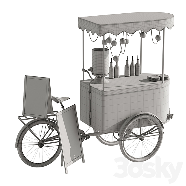 Ice cream bike 2 3DS Max Model - thumbnail 6