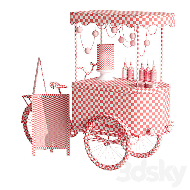 Ice cream bike 2 3DS Max Model - thumbnail 7