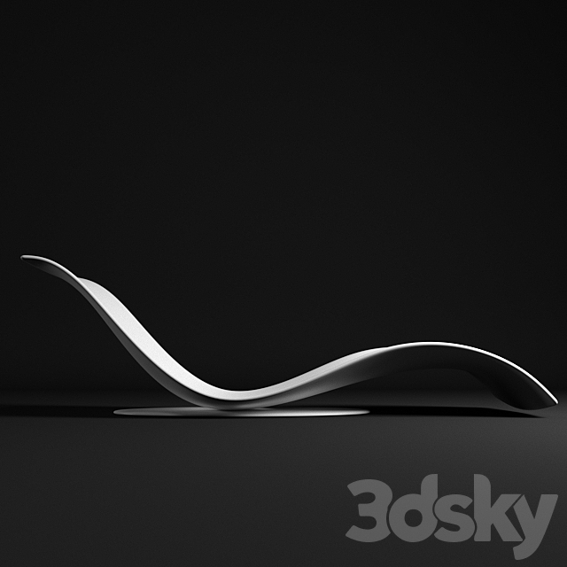 Italian chaise longue Desiree Eli Fly 3DS Max Model - thumbnail 2