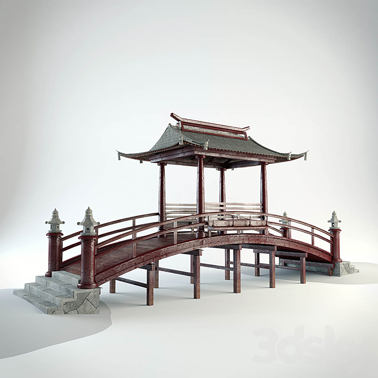 Japanese Bridge 3DS Max - thumbnail 1