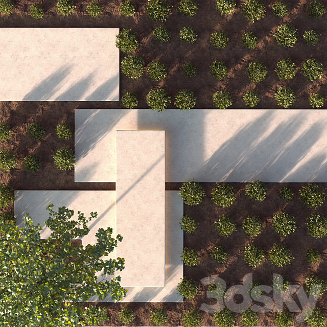 landscape design 3DS Max Model - thumbnail 3