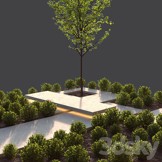 landscape design 3DS Max Model - thumbnail 4