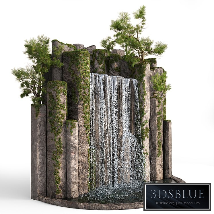 Large water fall 2 3DS Max - thumbnail 3