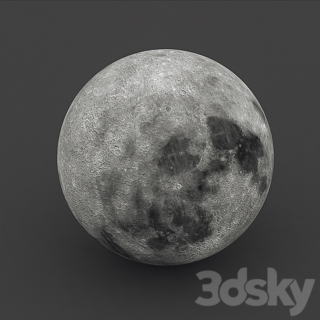 MOON 3DS Max Model - thumbnail 2