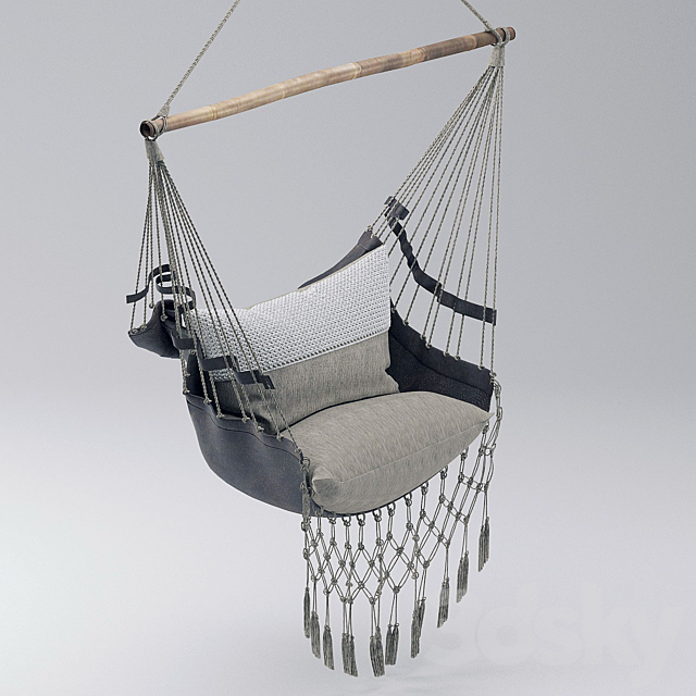 Outboard hammock 3DS Max Model - thumbnail 4