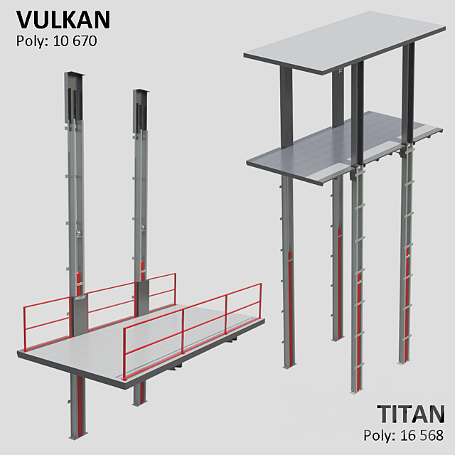 Panda Lift 3DS Max Model - thumbnail 2