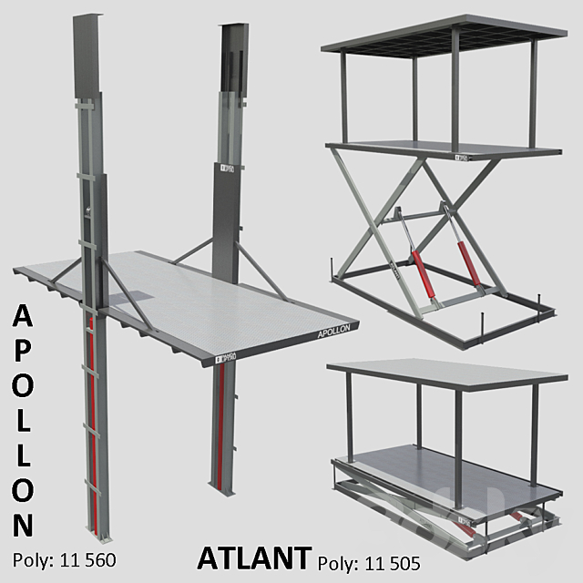 Panda Lift 3DS Max Model - thumbnail 3