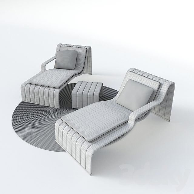 Paola Lenti Frame 3DS Max Model - thumbnail 3