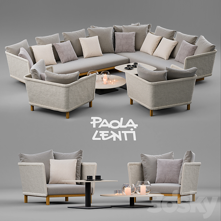 Paola Lenti Sabi 3DS Max - thumbnail 1