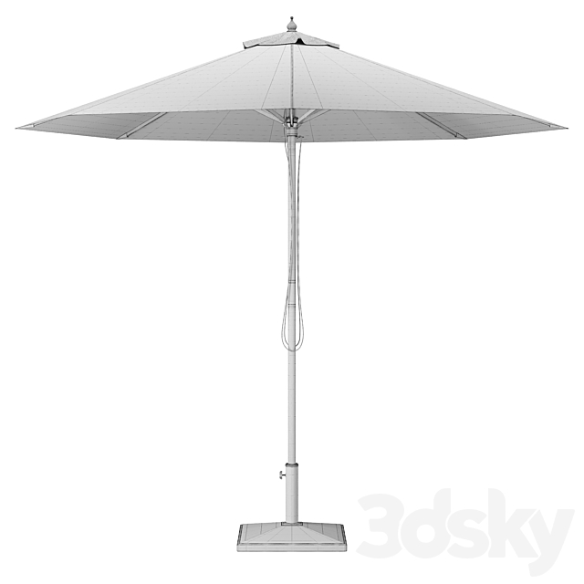 Parasol with Bases 2 3DS Max Model - thumbnail 7