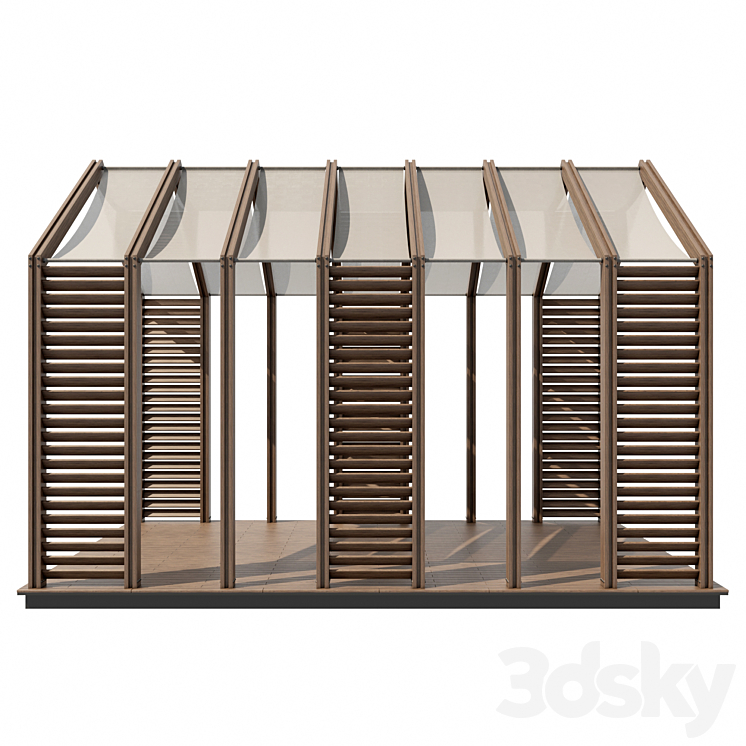 Pergola 14 3DS Max - thumbnail 2