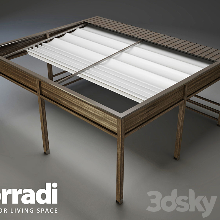 Pergola Corradi 3DS Max - thumbnail 1