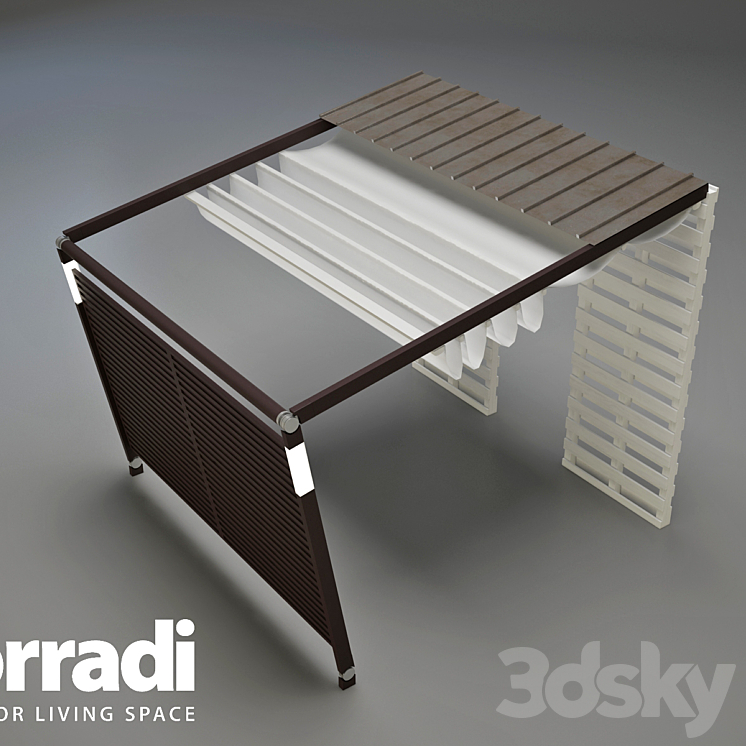 Pergola Corradi Move 3DS Max - thumbnail 2