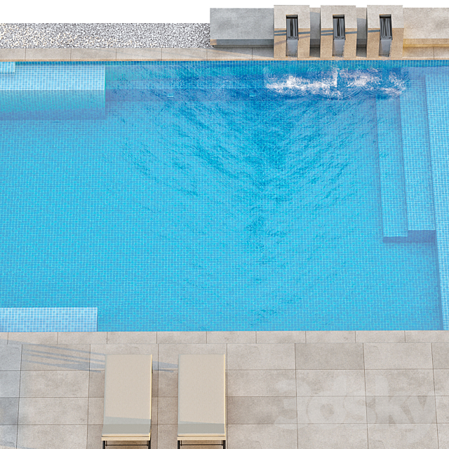 Pool 01 3DS Max Model - thumbnail 2