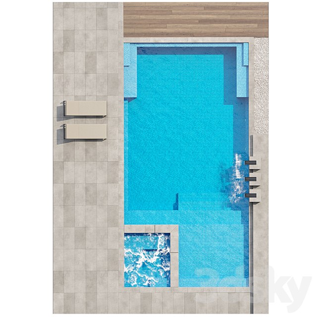 Pool 01 3DS Max Model - thumbnail 3