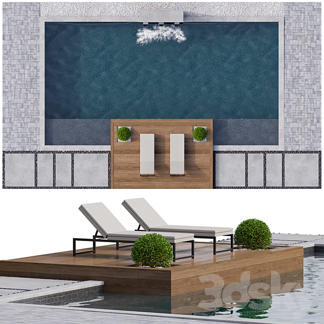 Pool 05 3DS Max Model - thumbnail 2